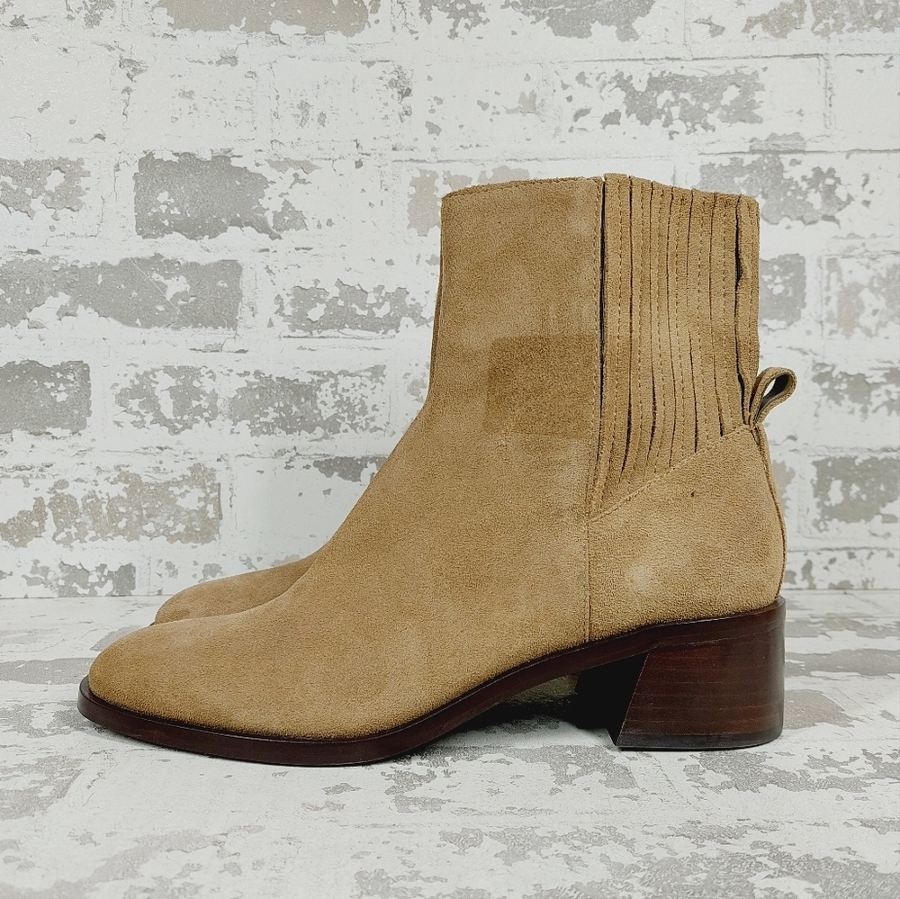 New Dolce Vita - Women's Linny H2O Block Heel Truffle Suede Boot O147